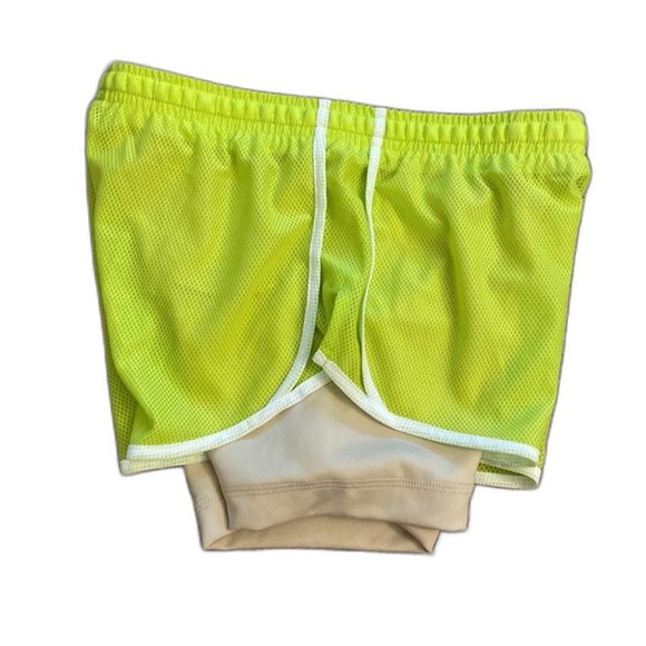 Nike Dri Fit Shorts Green Girl Size Medium - Picture 4 of 5